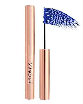 Blue Mascara for Eyelashes,Long Lasting Waterproof Colored Tube Mascara,Slim Brush Mascara Volume and Length, Volumizing Lengthening Color Mascara, Halloween Colorful Eye Makeup Party for Women
