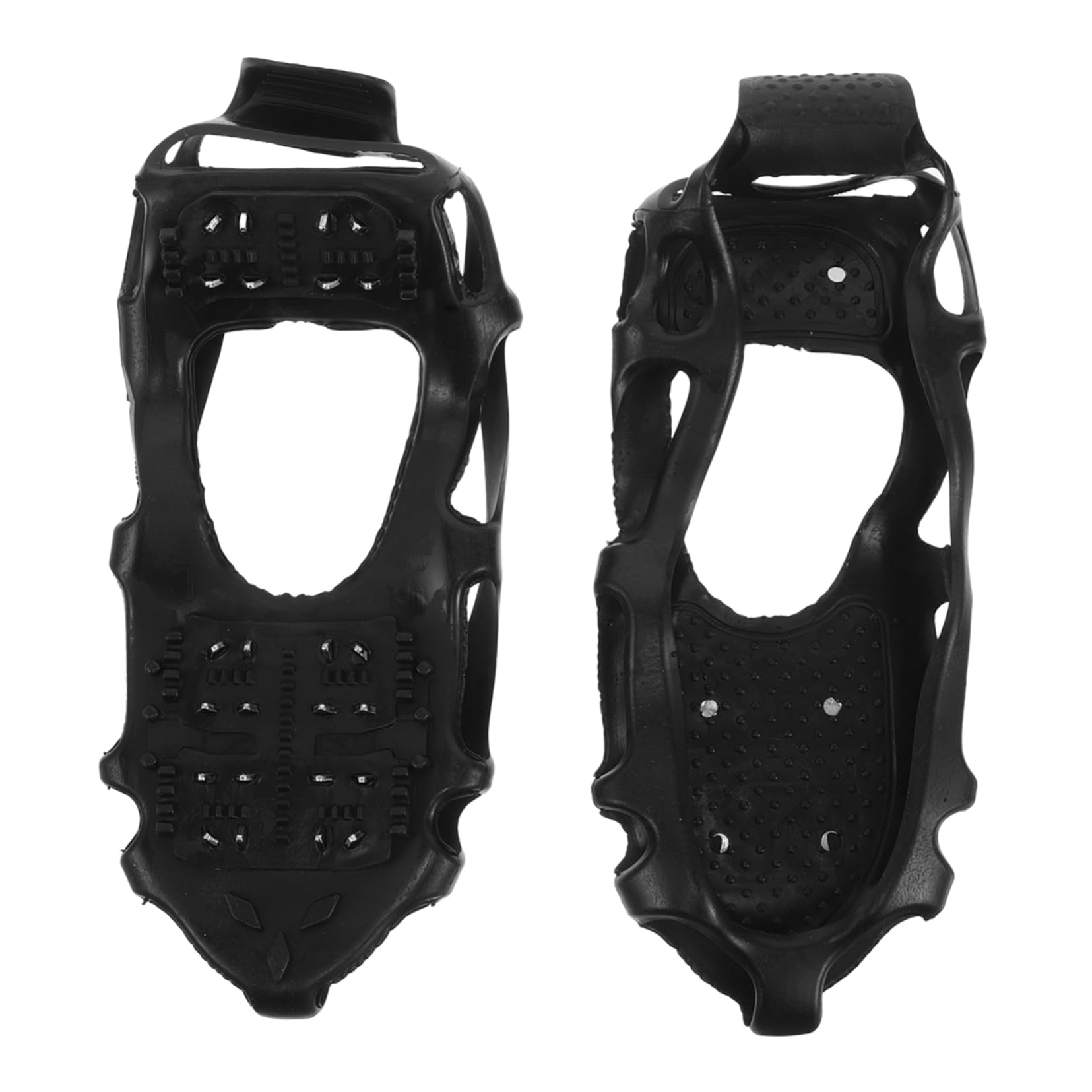 Rampini Ghiaccio per Scarpe 24 Denti Tpe Nero, 1 Paio | Antiscivolo per Alpinismo e Arrampicata, Facile da Installare, Portatile, per Adulti e Bambini
