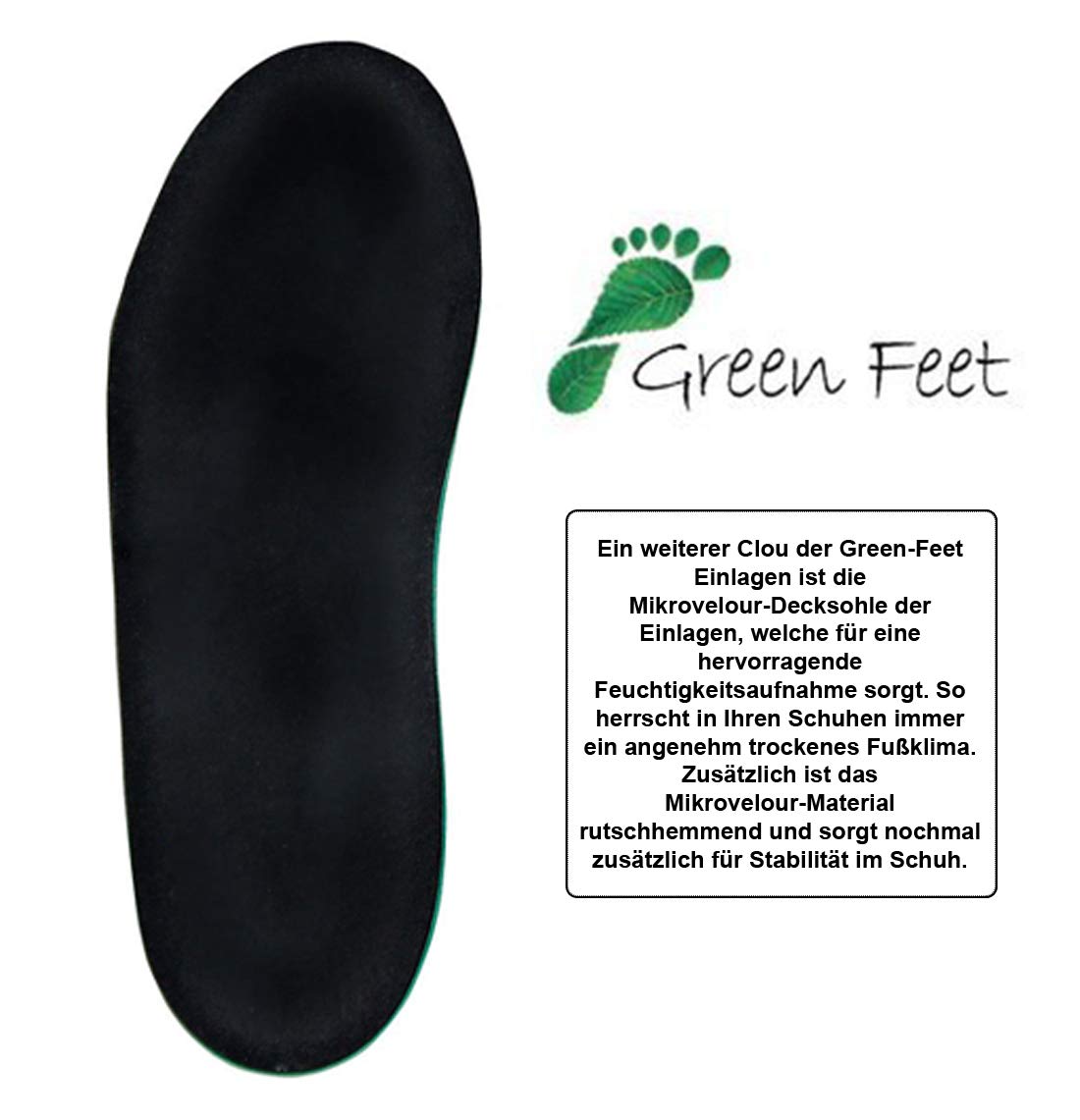 GreenFeet - Plantillas ortopédicas para masajes (5 mm, 37/38 EU)