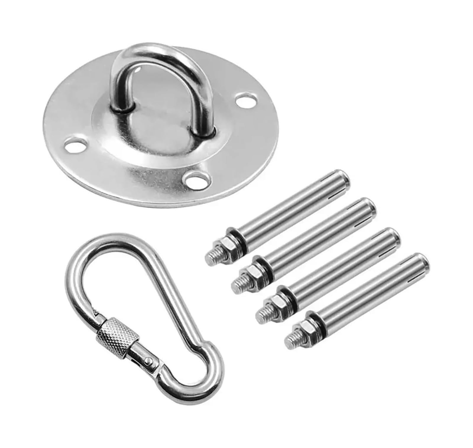 EAmrfvqt Hammock Hooks Hanger, Hammock Hooks Steel Wall Anchor Ceiling Gym Yoga(Set 2)
