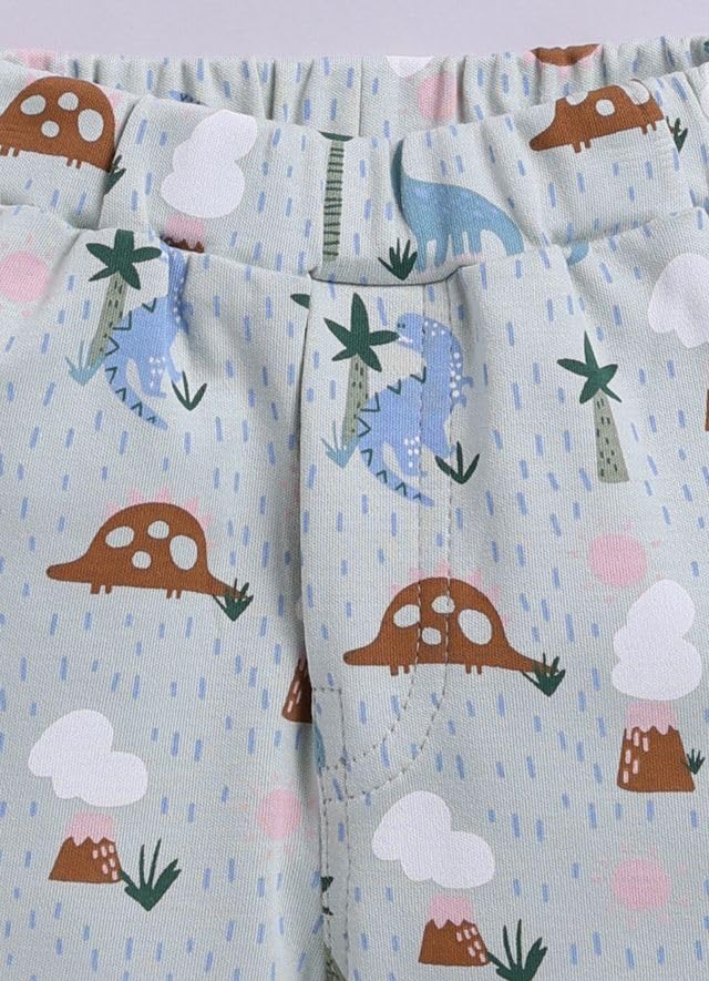 Image of Baby Girls 100% Cotton Printed Half Sleeve T-shirt & Short Summer Clothing Sets (Pack Of 2)