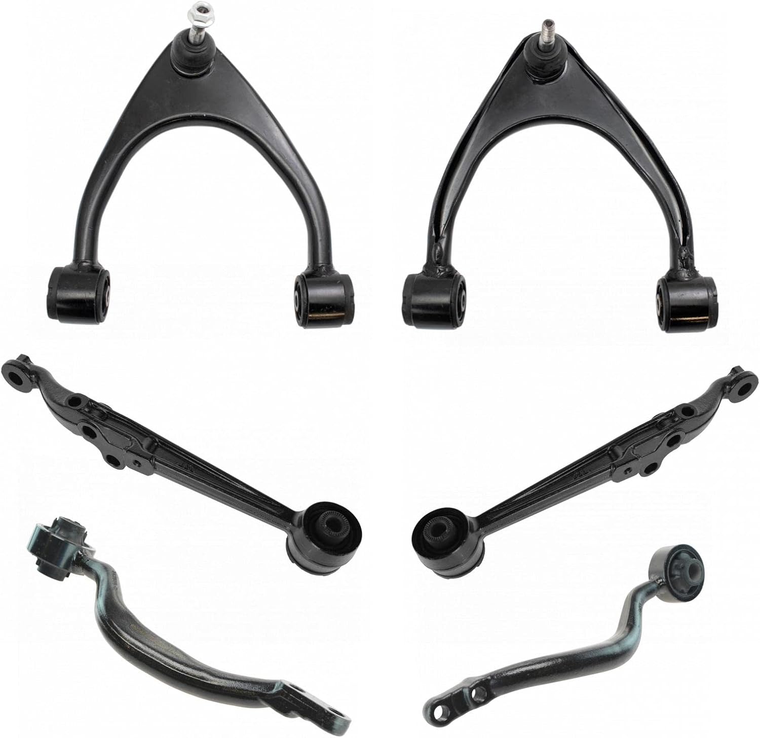 TRQ Front Upper & Lower Control Arm Set with Ball Joints for Lexus IS300