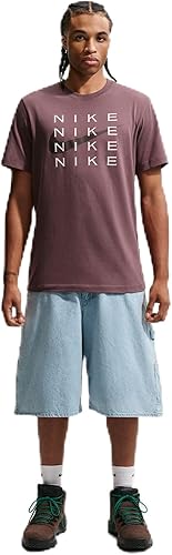 Nike Men's NSW Tee Swoosh Nike Stack, Tattoo, Small