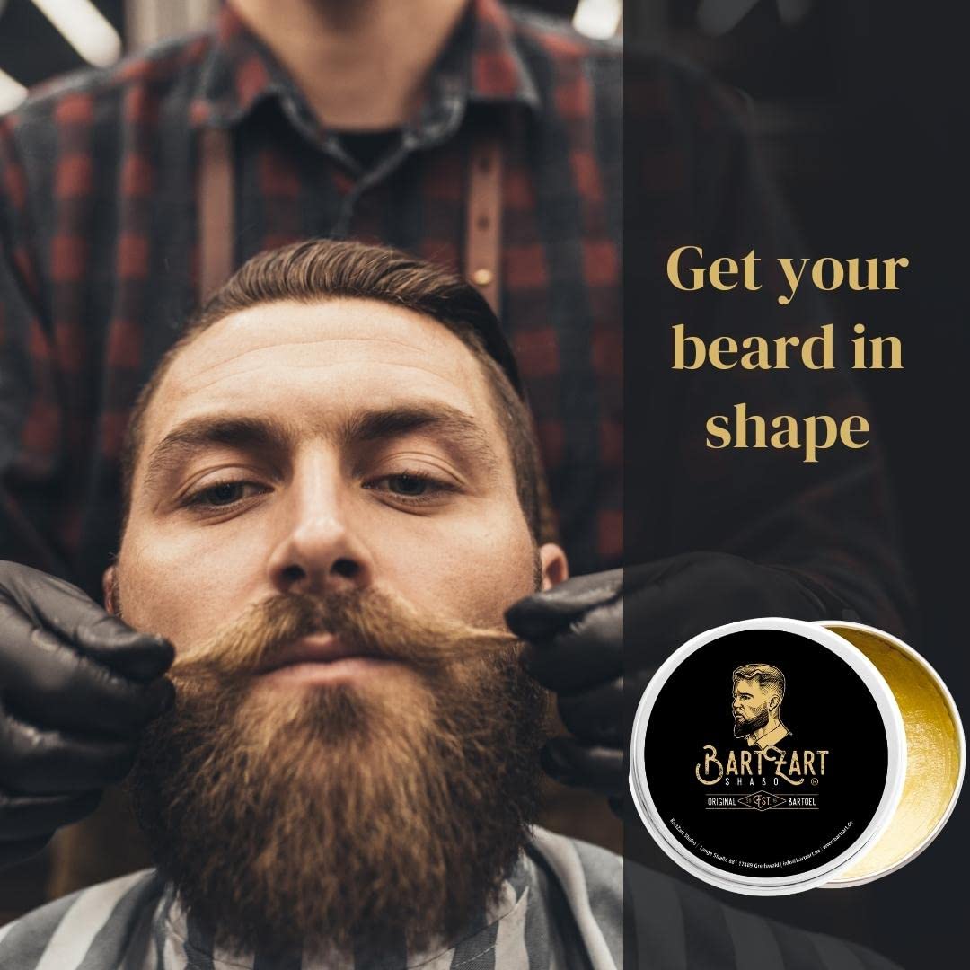Set Per La Cura Della Barba In Olio Da Barba Di Alta Qualità Con Legno Di Cedro I Cera Per Barba Naturale E Pennello Per Barba Con Setole Di Cinghiale, Nero