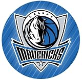 Topper in ostia, Cialde per torte e cupcake a Tema Dallas Maveriks NBA, Cake Design, Dischi Commestibili, SENZA GLUTINE (02)