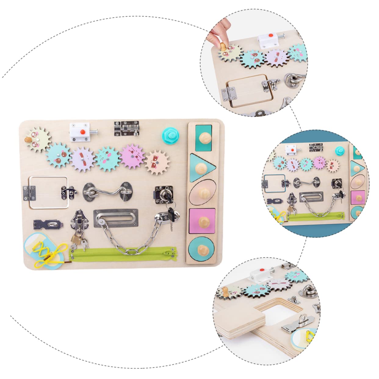 Tabellone Giocattolo Per Bambini Educazione Prima Infanzia Giocattolo Legno Puzzle Divertente