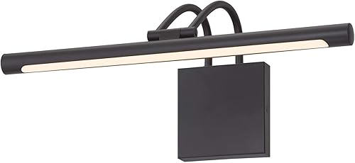 Miniatura 3 de Westinghouse Lighting 7501600 - Luz LED regulable ajustable de 17 pulgadas, 15 vatios de alambre duro, acabado negro mate, 3000 K