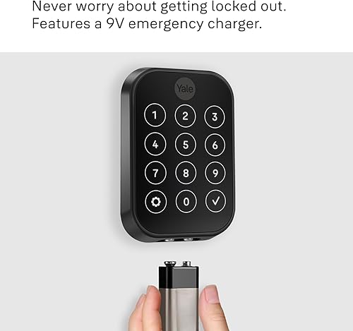 Miniatura 7 de Yale Assure Lock 2 Plus (nuevo) con llaves Apple Home - Gamuza negra - Sin Wi-Fi, requiere Apple Home Hub a través de HomeKit para acceso remoto