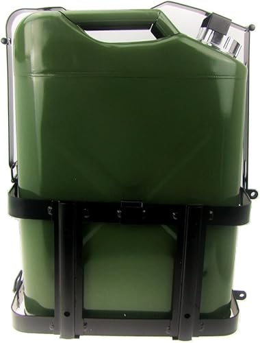 Miniatura 4 de HFS (R) Soporte de metal para latas de gas con cierre de bloqueo, se adapta a latas de 5 galones, para jeeps americanos y actividades al aire libre