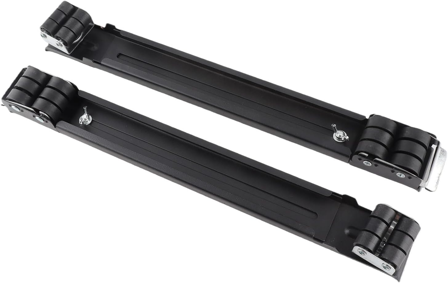 Appliance Rollers, Extendable Appliance Mover Stand 300KG Load Bearing Appliance Dolly Cart with Mobile Wheels Adjustable Base for Washer and Dryer Refrigerator Furniture Moving(Black)