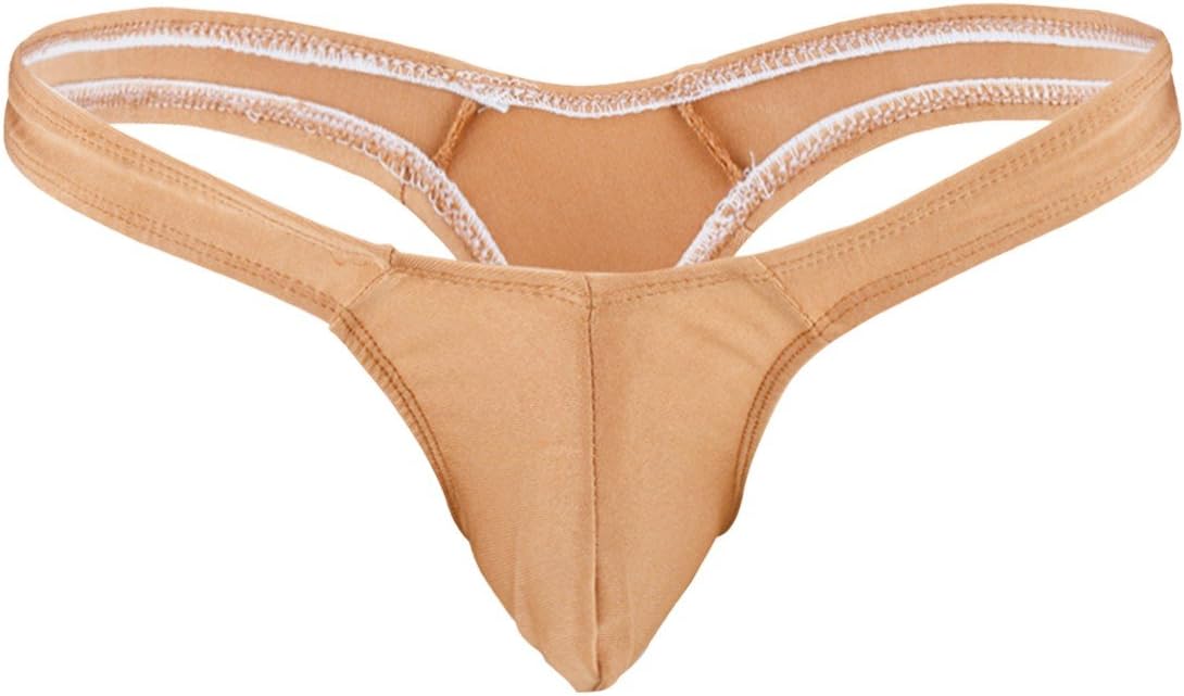 iiniim Mens Soft Smooth Bikini Underwear Bulge Pouch G-String T-Back Thong