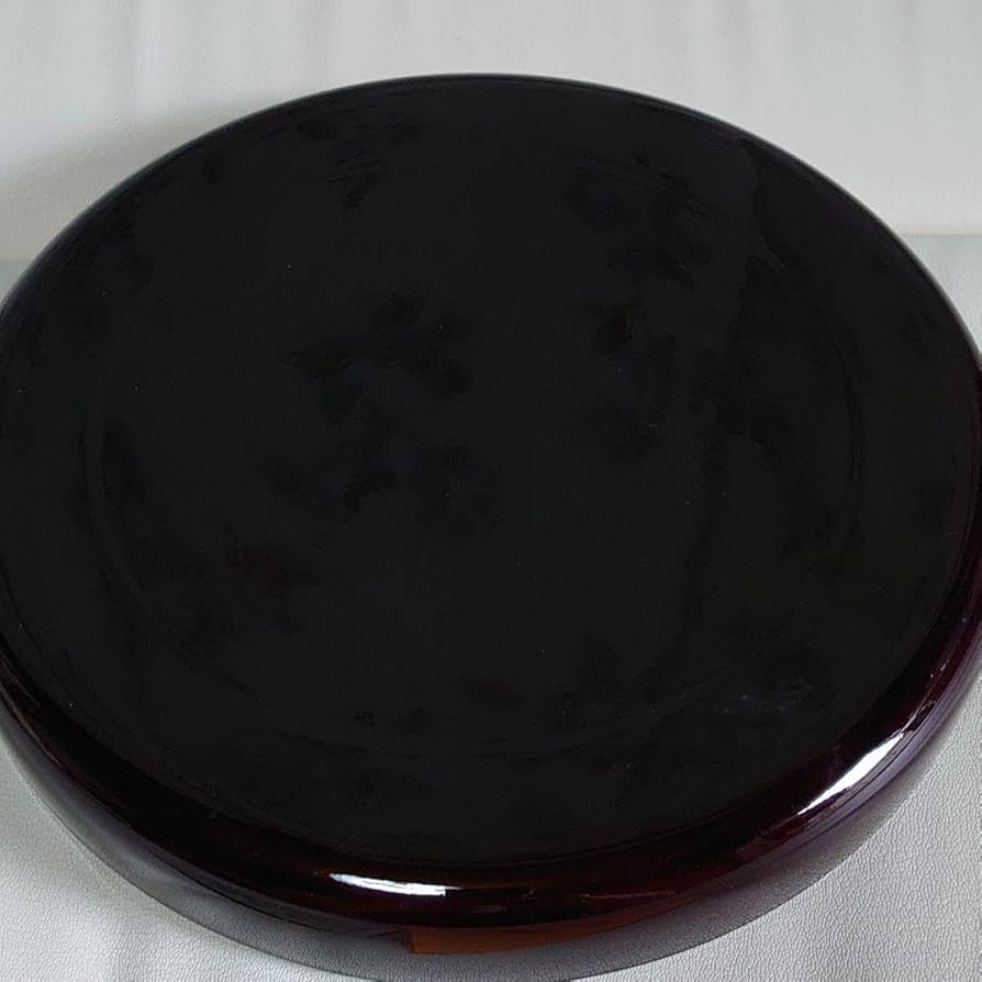 Amazon.co.jp: 誠美漆器 本金蒔絵 丸盆 マルセイアート サイズ