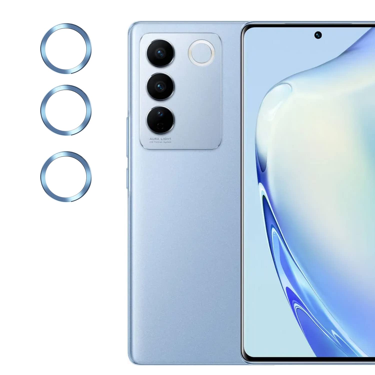 Oncraves Glass Camera Lens Protector For Vivo V27 | 9H Hardness, Full Coverage Camera Metal Ring Ultra-Thin/Clear - Blue (B0BZLFFCKH) Amazon Price History, Amazon Price Tracker