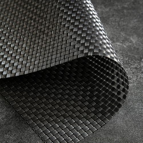 Set de table gris uni structure tissée rectangulaire 30x45 pour table de cuisine