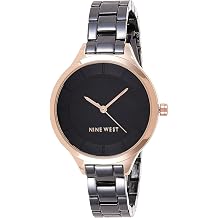 Nine West Women's Gunmetal/Rose Gold Gunmetal/Rose Gold Bracelet Watch