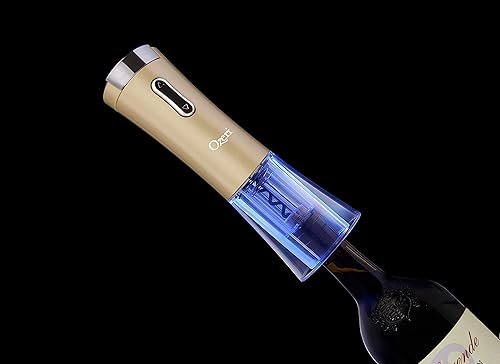 Miniatura 6 de Ozeri Abrevino eléctrico Nouveaux II con cortador de aluminio, vertedor de vino y tapón
