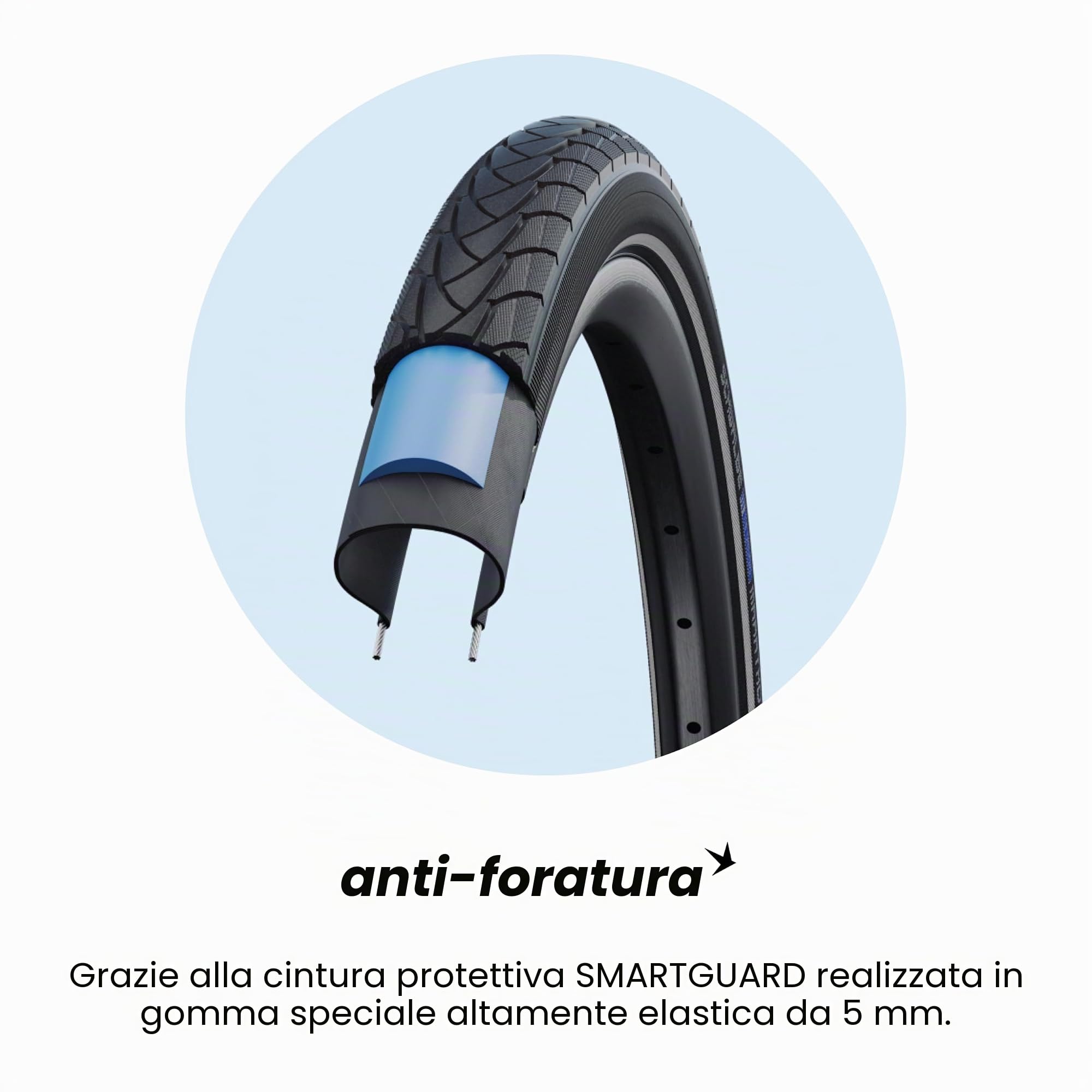 Schwalbe Marathon Plus Rigido Pneumatico per bicicletta, Misto