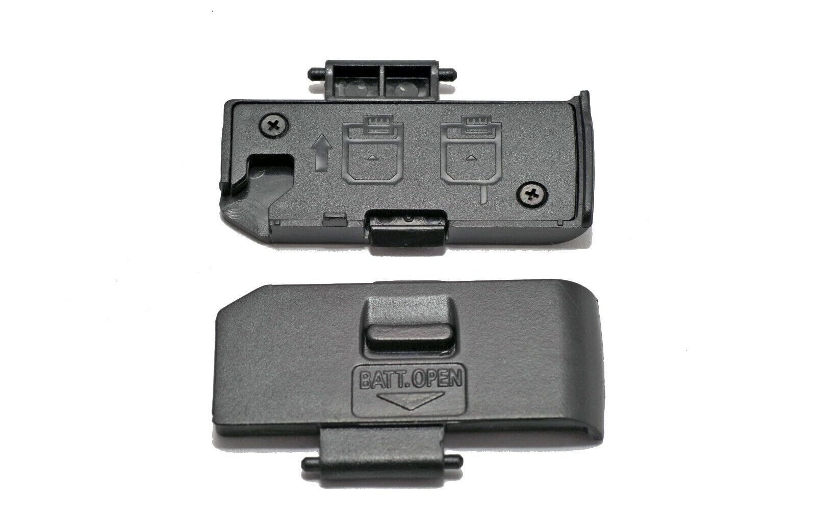 HaizEr Replacement NEW Battery Cover Door Cap Lid Chamber for Canon EOS 500D Rebel T1i Kiss X3, black