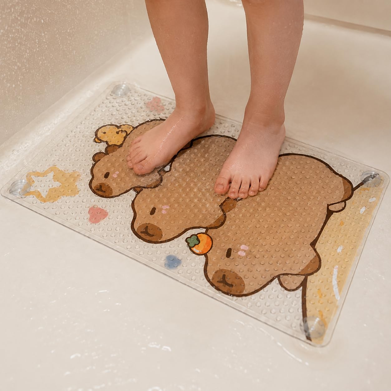 Tappetino da Bagno Antiscivolo in PVC, color to 4, 60x90cm | Ventose per fissaggio, Tappetino da vasca, In ambienti domestici, Per la famiglia moderna
