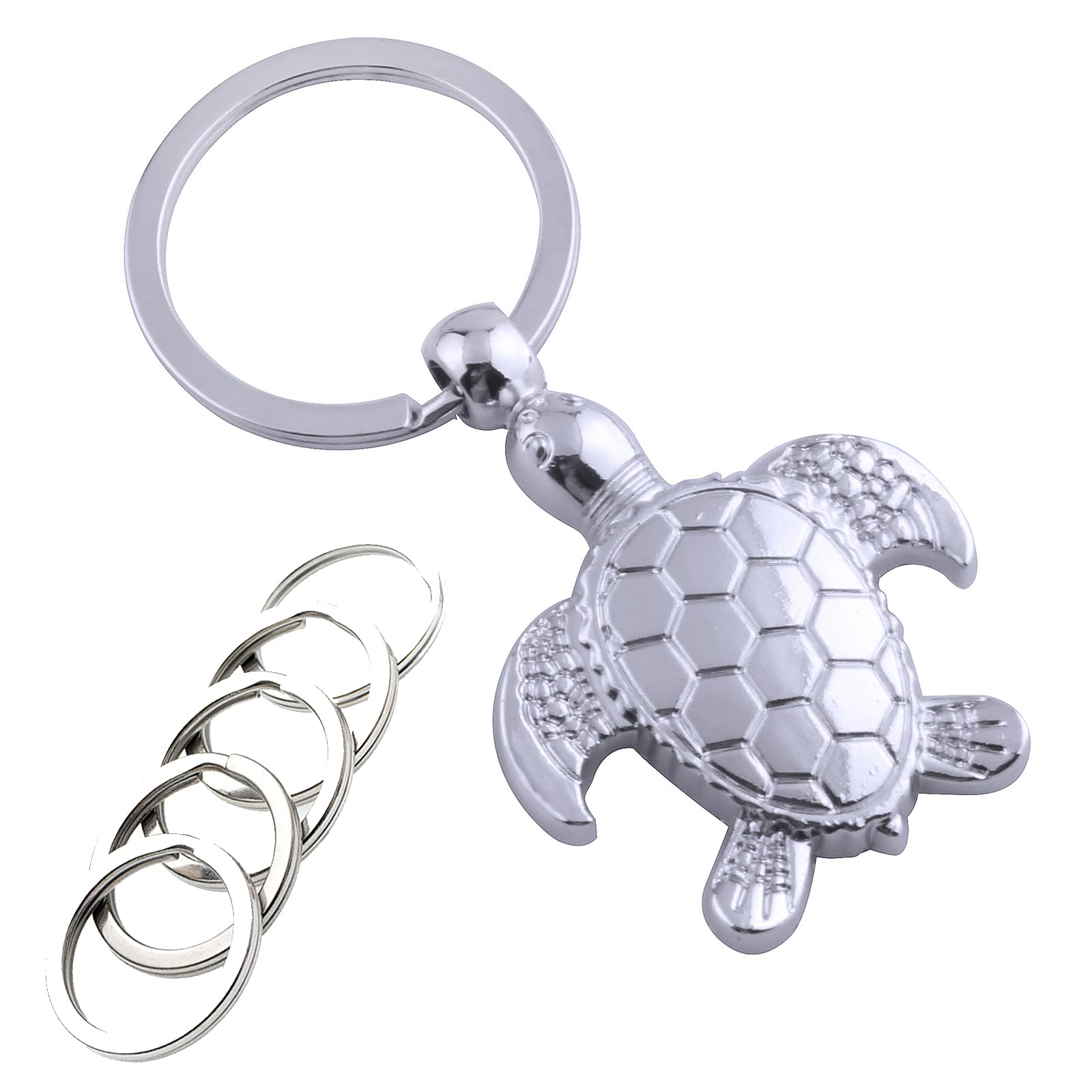 HXYCNNAKey Chain for Car Keys, Keychain with 5 Key Ring, Keychain Accessories, Men/Women Birthday Gift Ideas