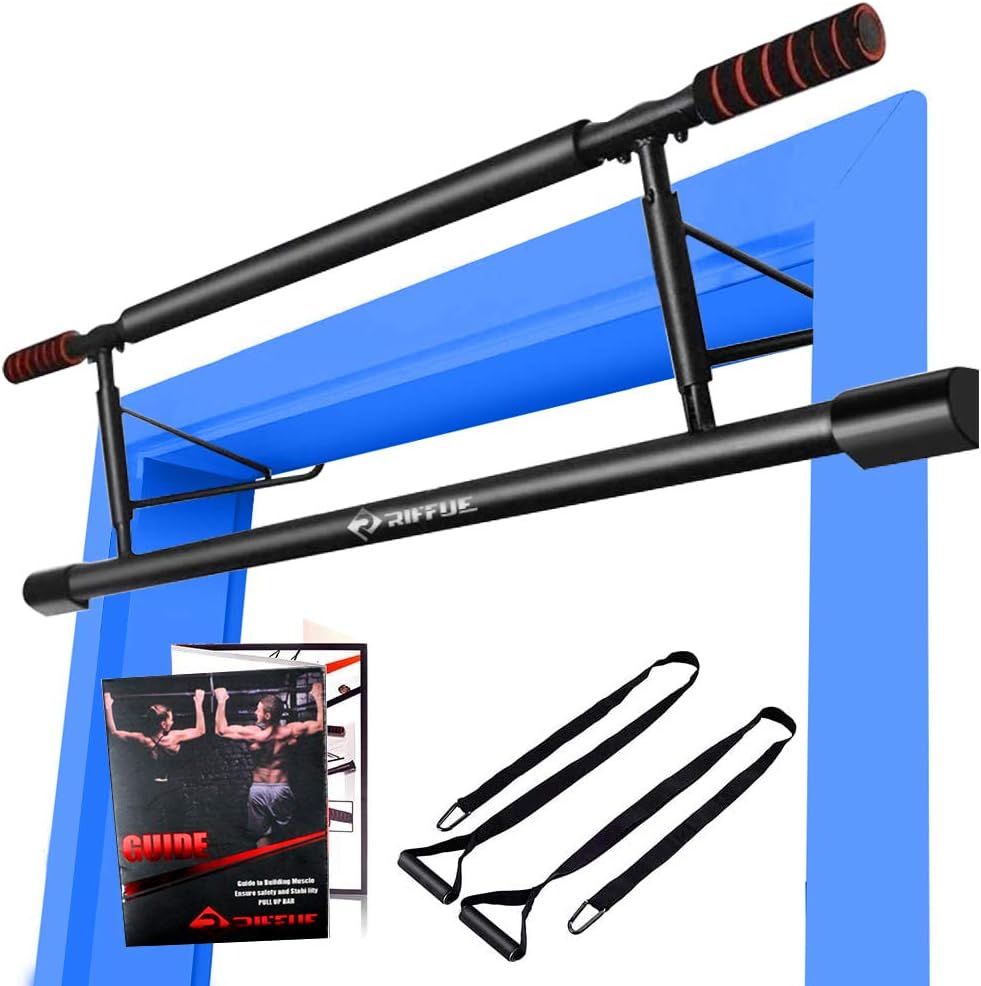 Pull up Bar for Doorway, 2021 Upgrade Multifunctional Strength Training Pull-up Bars for Home Gym Exercise, Chin up Bar No Screws Adjustable Width Locking Mechanism for Fitness