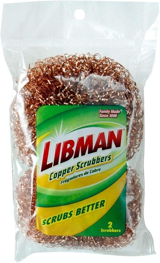 LIBMAN Copper, 2 Scrubbers, 2 Count