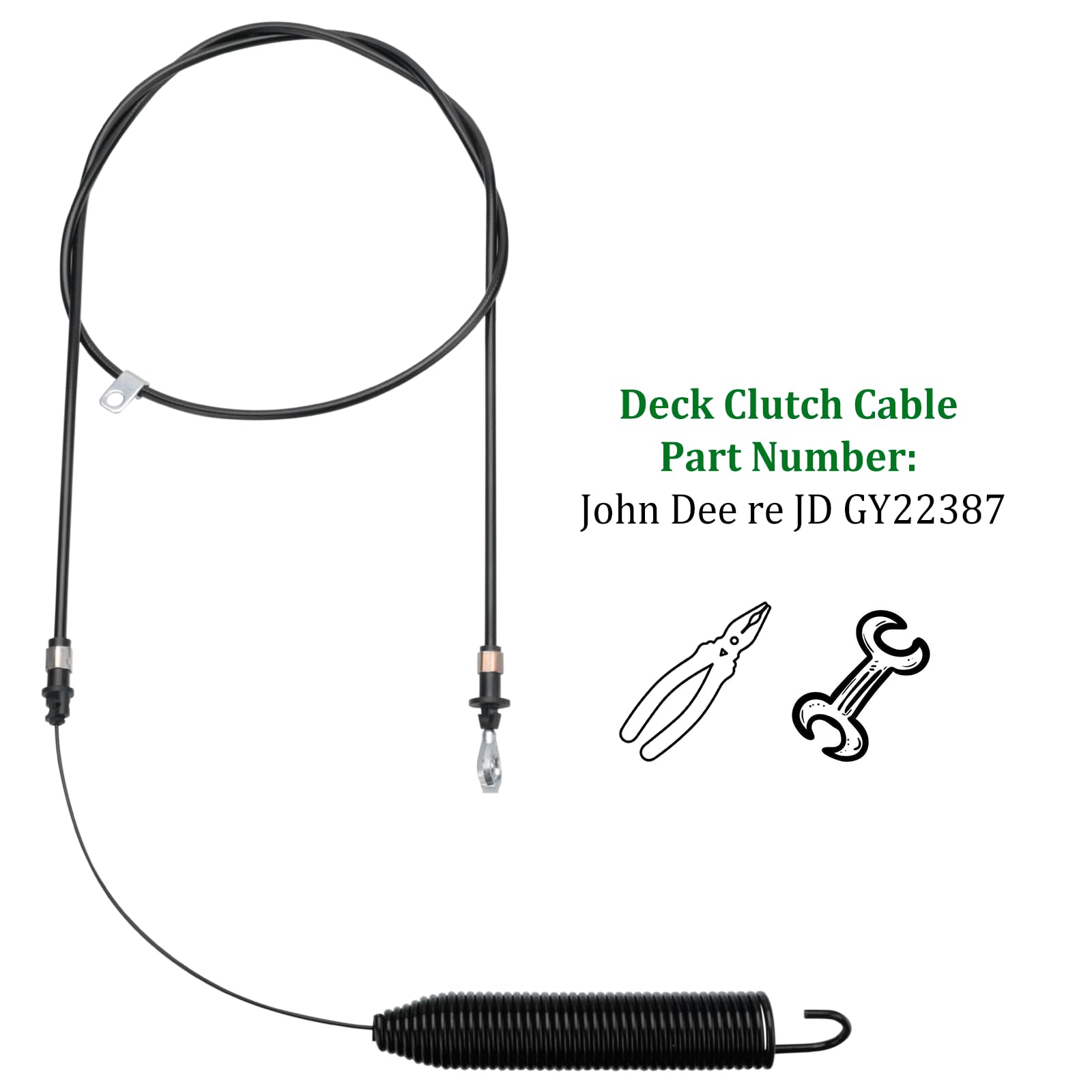 Câble De Commande Prise De Force GY22387 / GY21287 - Compatible John Deere D100 D105 D110 D120 Et Plus