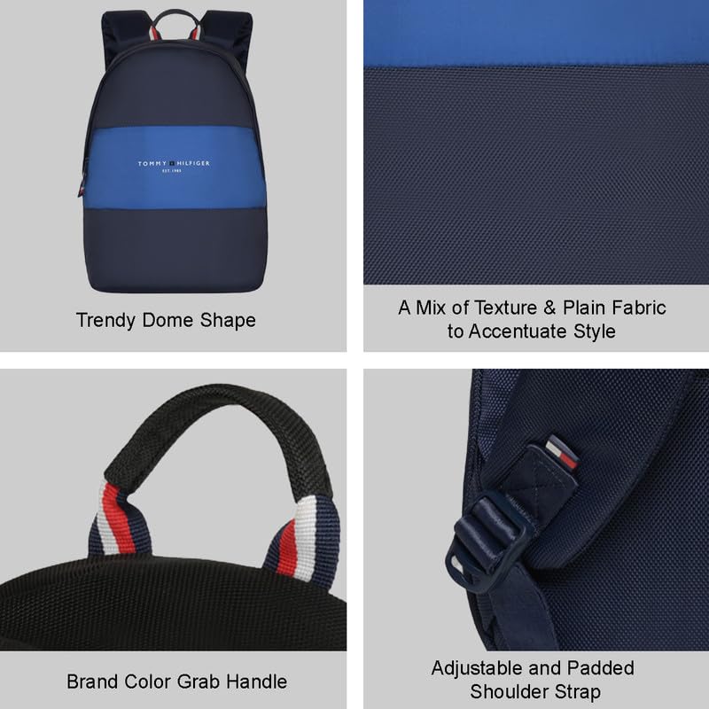 Image of Tommy Hilfiger Unisex Altman Plus 19L Backpack Laptop Organizer & File Slot - Stylish & Lightweight Daypack for School, Work & Travel
