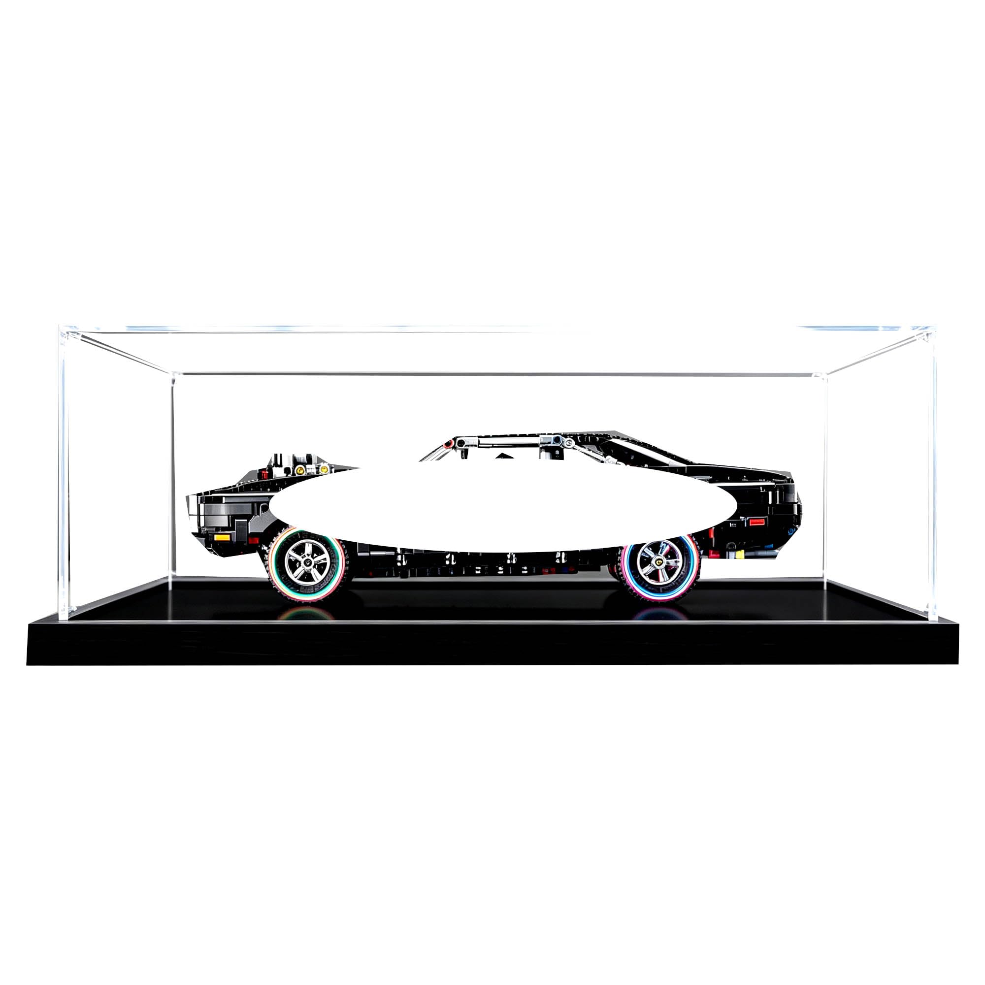 Clear Acrylic Display Case, Fits for Le-go 42231 Sets (Black 3mm)