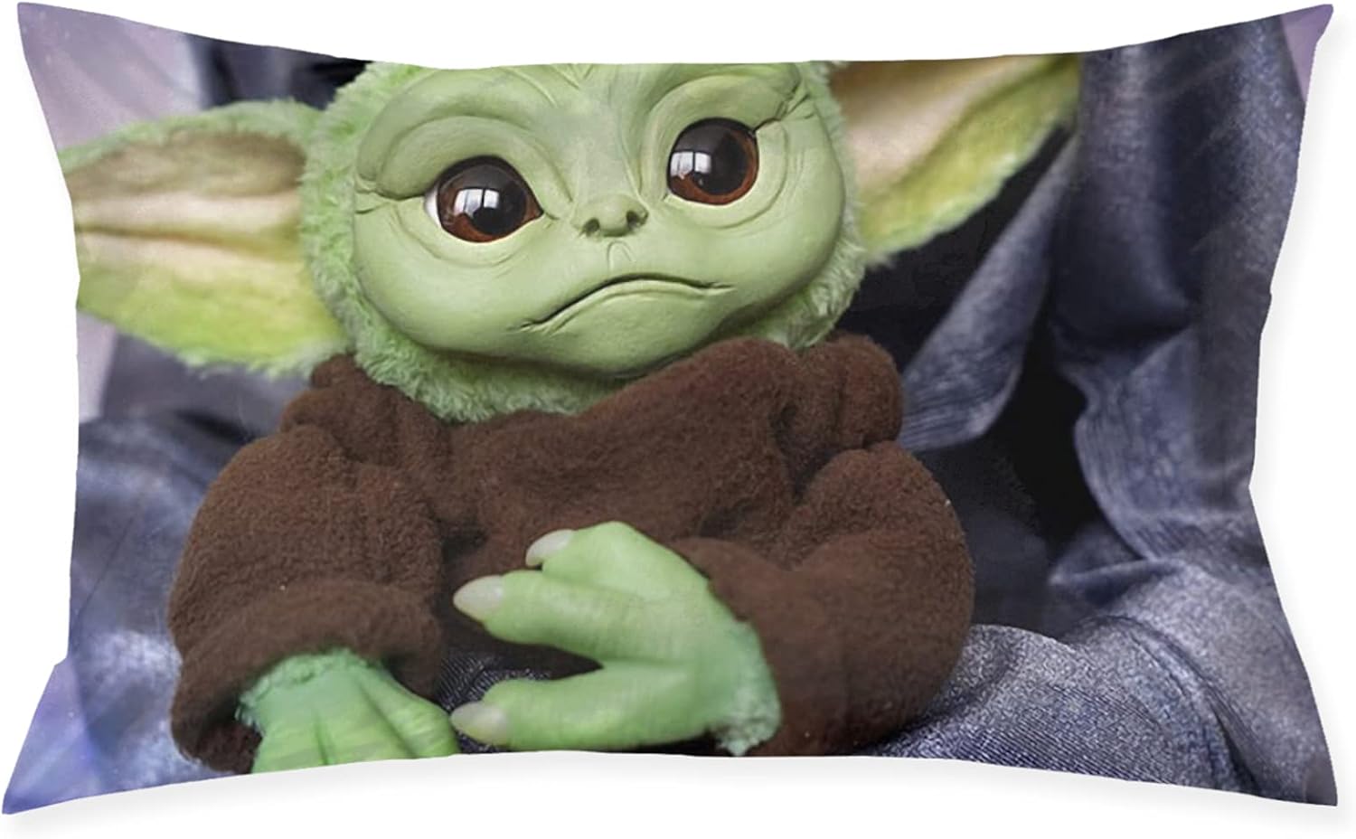 Amazon｜LA MEACK baby yoda 絶妙な縫製技術、内外ともに優れ、糸を開きにくく、変形しにくく、輸出しにくい品質、両面印刷枕