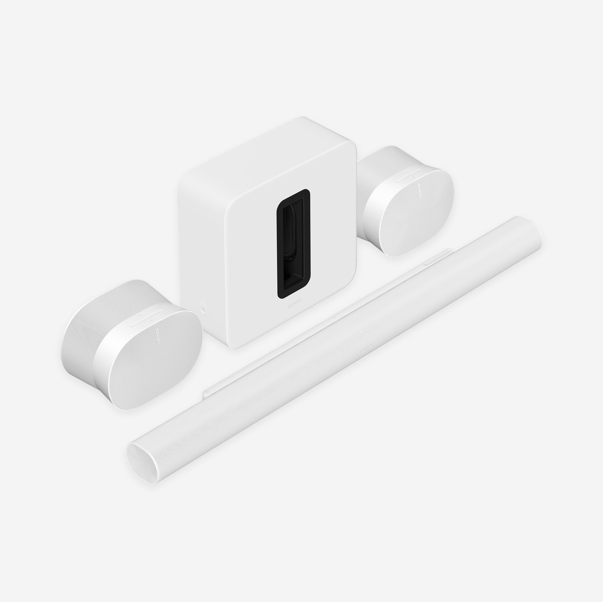 Amazon.com: Sonos Arc Ultra soundbar + Sub 4 subwoofer + Era