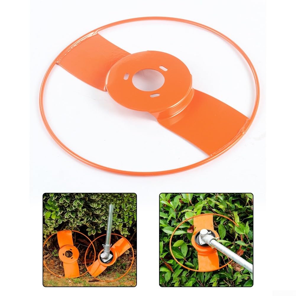 Copertura resistente per decespugliatore da giardino realizzata in acciaio al manganese resistente all'usura per proteggere le attrezzature da prato durante l'uso (32,5 cm)