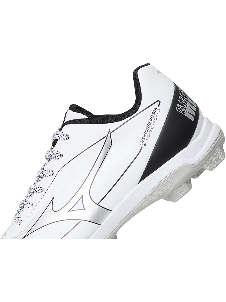 White Mizuno Cushionrevo Diamond Jr (Little Kid/Big Kid)