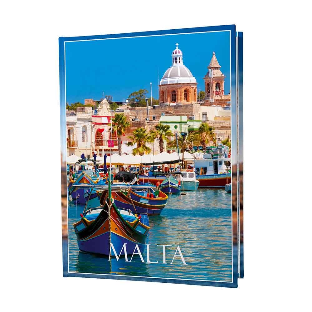 Urlaubsfotoalbum 15x21: Malta, Fototasche für Fotos, Taschen-Fotohalter für lose Blätter, Urlaub Malta, Handgemachte Fotoalbum