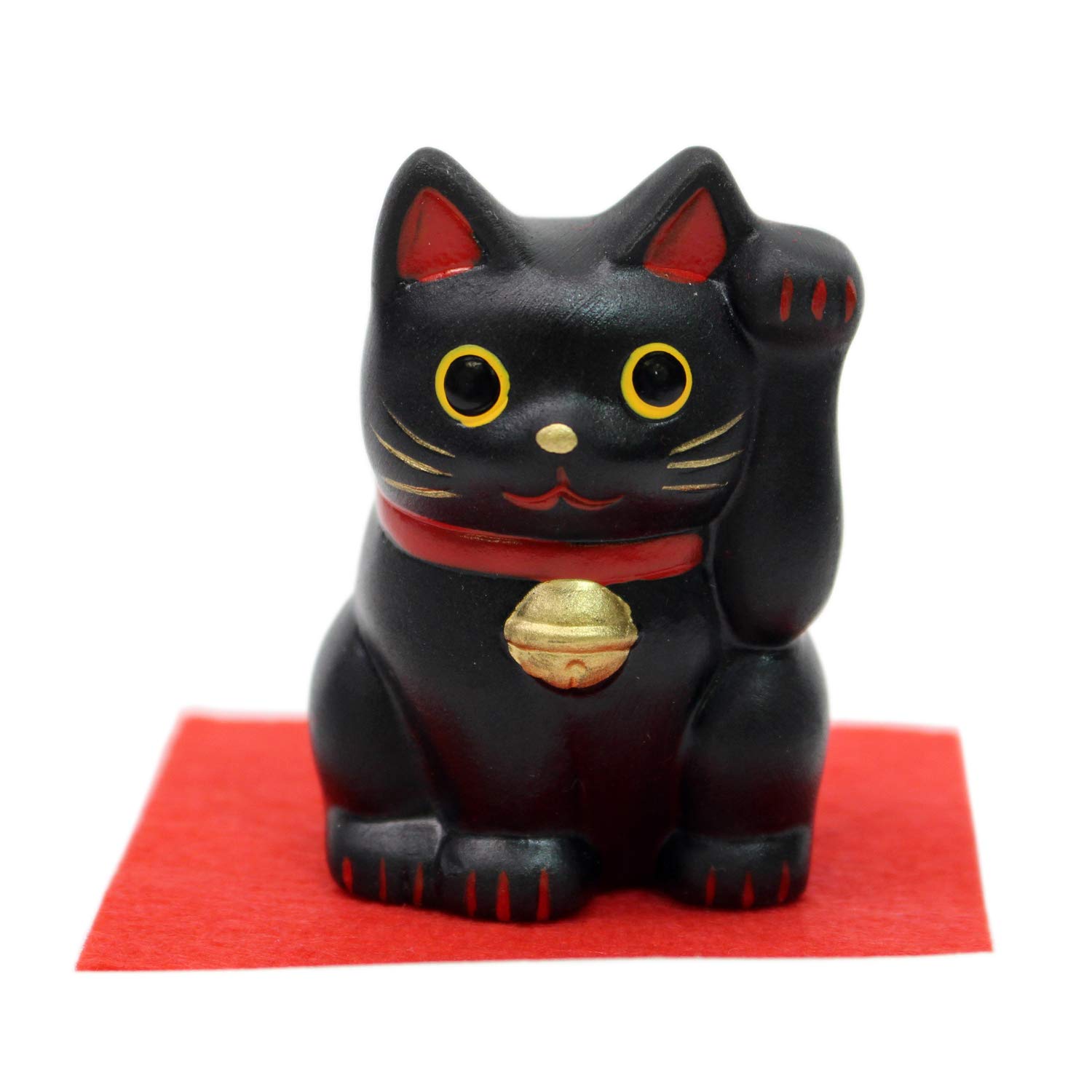 Good Luck Lucky Cat (Small) Black : Toys & Games