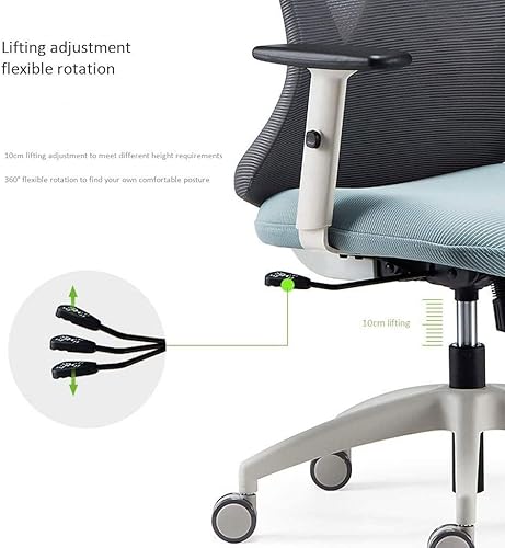 Miniatura 6 de Silla de oficina ergonómica Silla de escritorio Silla de computadora de malla, soporte de espalda, silla giratoria ajustable ejecutiva para oficina