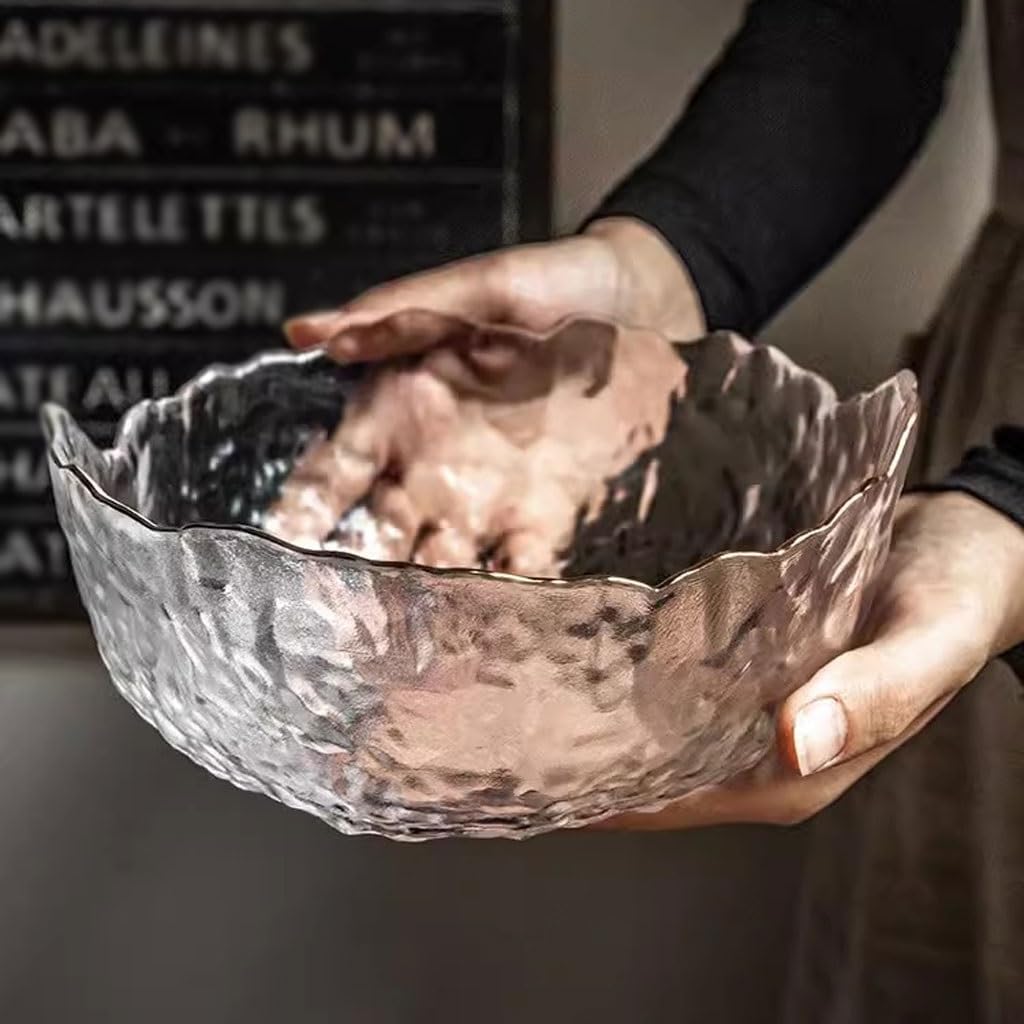 Ciotole Extra Large in vetro trasparente per insalata di vetro ciotole per cucin