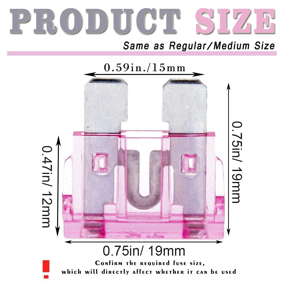 (20 pcs) 4 Amp Standard Blade Fuse, 4A Automotive Fuse for Car Truck