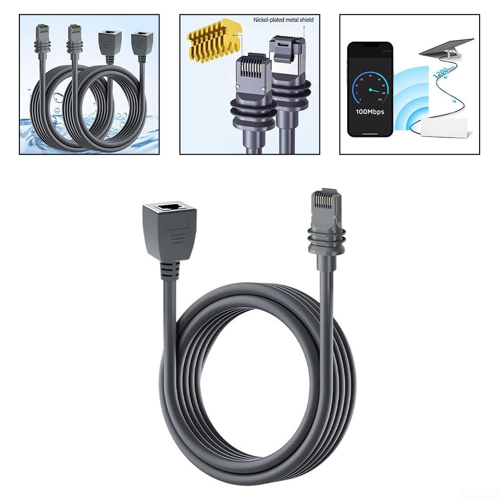 Adaptateur Ethernet haute vitesse pour Starlink V3, couplage d'extension-réparation étanche, signal Internet, câble de réception à double blindage (0,5 m)