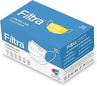 FILTRA 4-Ply Ear Loop Mask (Box of 50 Masks)
