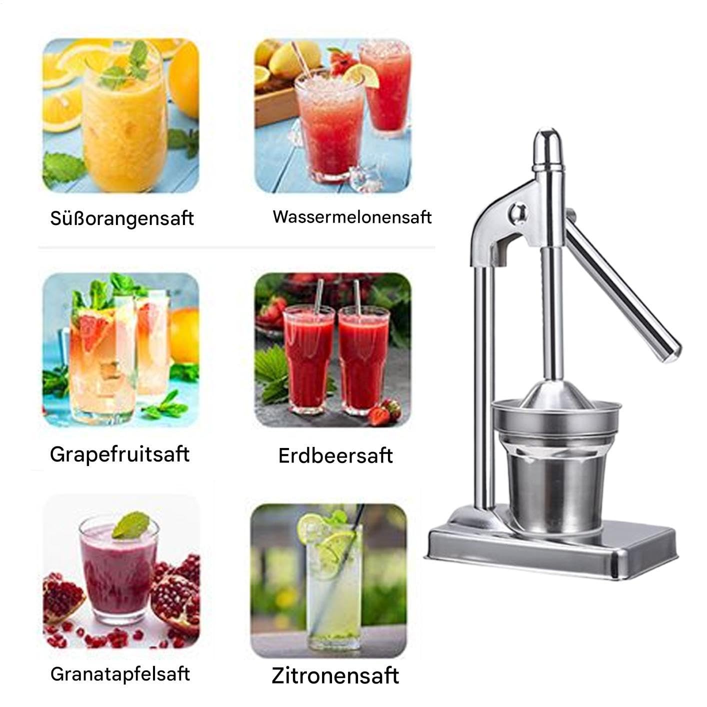 Spremiagrumi, spremiagrumi, spremiagrumi, spremiagrumi, in acciaio inox, utensili da cucina, per anguria, arancione, lime, pompelmo, casa, appartamento, ufficio