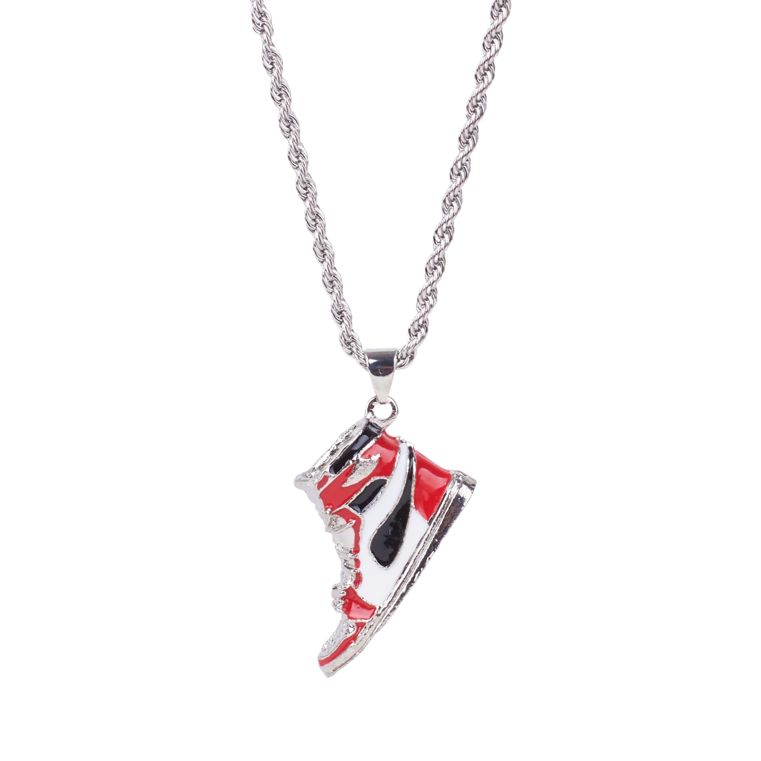 Salty Alpha Jordan Neck Chain for Men & Boys | Stainless Steel Pendant Locket Necklace | Mens Jewellery | Modern Design | Fany & Stylish Mens Accessories | Diwali, Birthday, Anniversary & Special Occassion Gift | Everyday Wear Aesthetic Jewelry (B0D4J4LF5P) Amazon Price History, Amazon Price Tracker