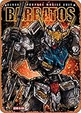 Anime Metal Poster Gundams figure poster metal tin sign Gundam Barbatos Wall Art Decor Tin Sign-8x12inch
