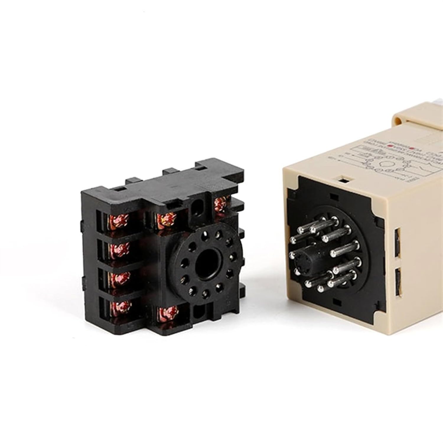 DH48J-A 1-9999 (x1 x10 x100) 30cps Digital Counter Relay DC 24V w Base Socket (Size : AC380V)