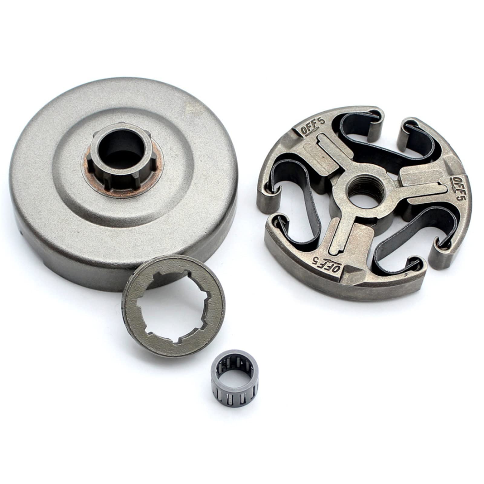 Tambor de Embrague con Kit de piñón de llanta de 3/8 "-7T Apto for Husqvarna 362 365 371 372 372XP 570 575 Reemplazo de Motosierra 503744401 Parte