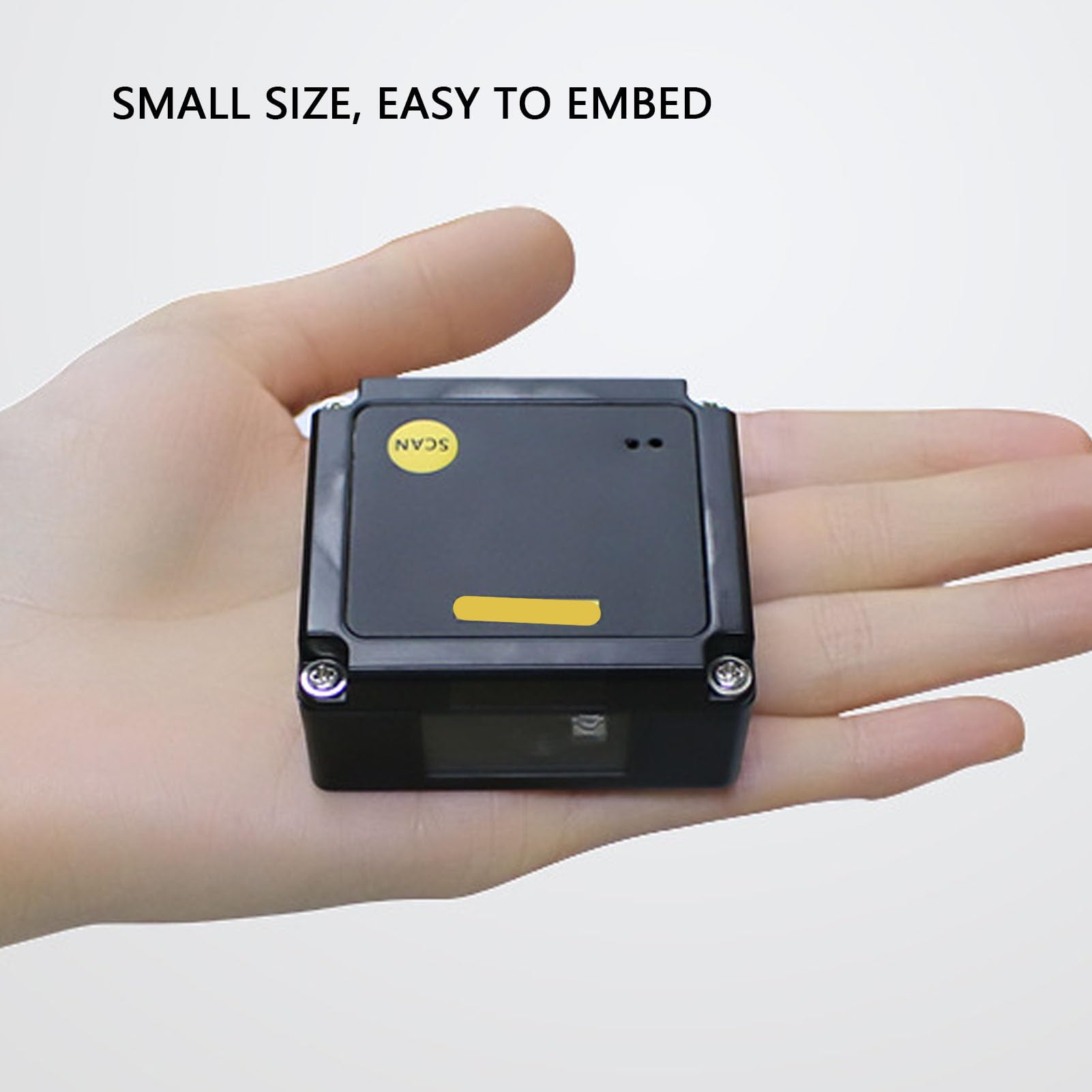 Generic Lettore di Codici a Barre a Montaggio Fisso Integrato Veloce Lettore di Codici QR 1D 2D Intelligente per Operazioni Logistiche e Ambienti di Vendita Al Dettaglio Compatto 53x47,43x24,62 Mm