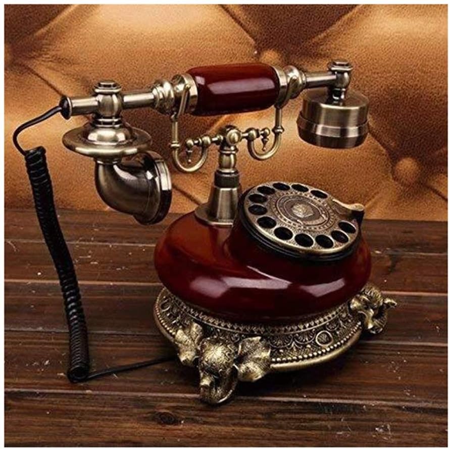 Antique Imitation Iron Phone Model Vintage Retro Phone Creative Accessories Home Decoration Crafts Gifts for Home Office Decoration
