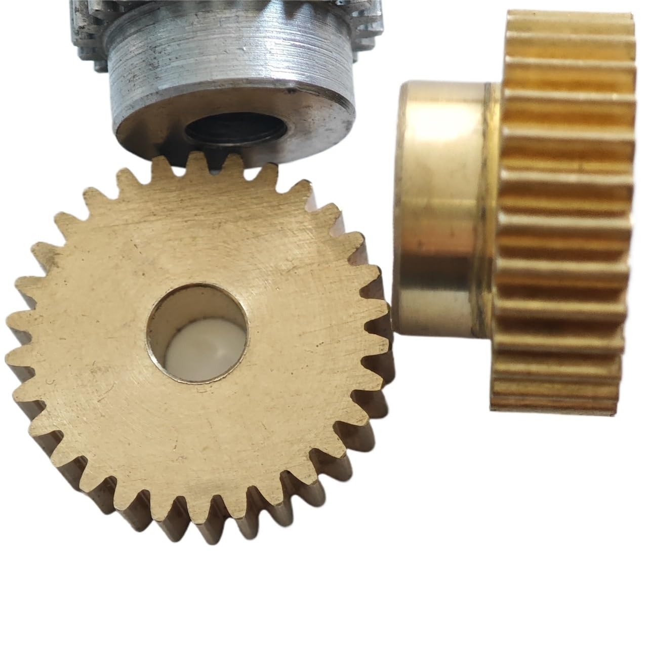 1 stücke 0,5 Modul 125 Zähne Messing Schritt Stirnrad 63,5mm Durchmesser Zylinderrad 0,5 M 125 T Gerade Zähne Stirnrad Ritzel Mechanisch(3.17mm bore)