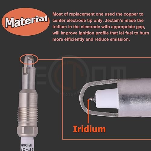 Miniatura 3 de Bujías de iridio de repuesto automotriz SP546, 8 unidades compatibles con Ford 04-08 5.4L Expedition F-150 F-250 F-350 Super Duty Truck Navigator