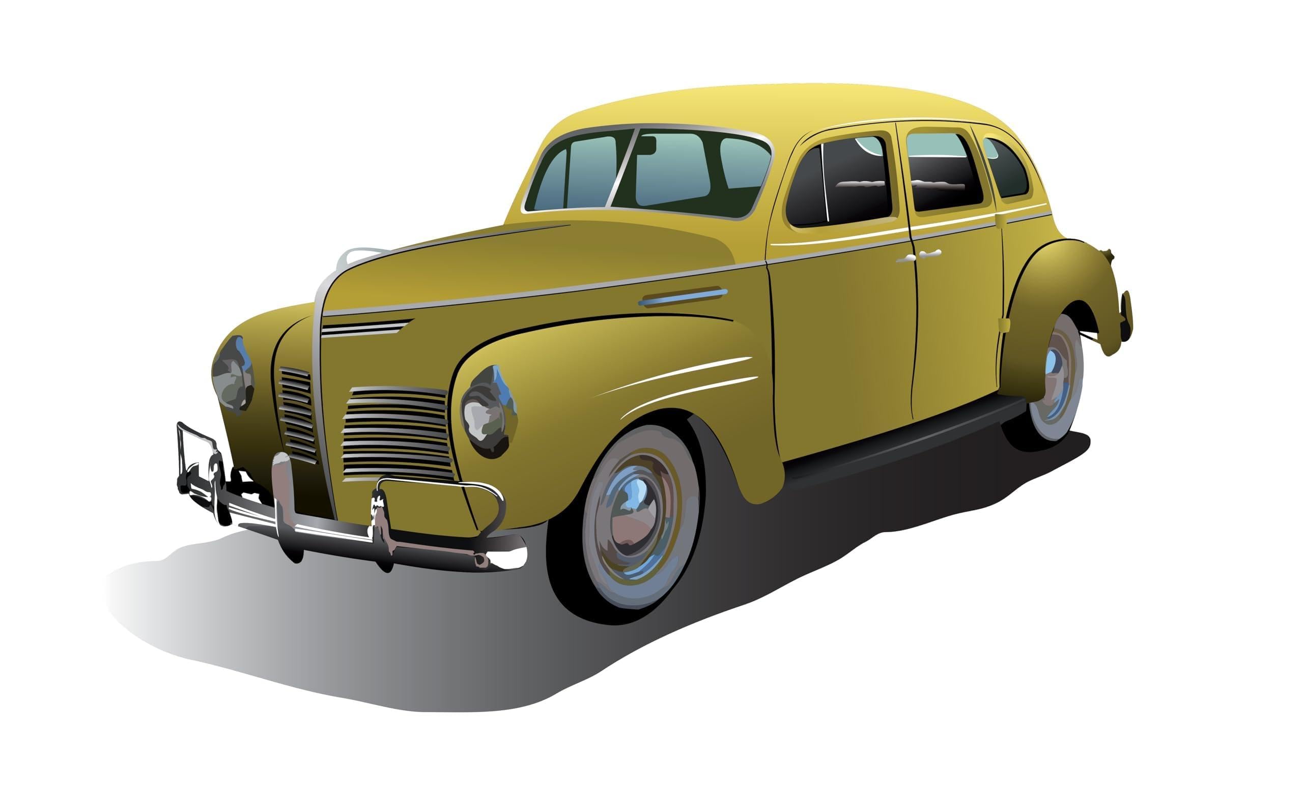 Drapeau de voiture rétro Classic Cars tissu résistant 90 x 60 cm
